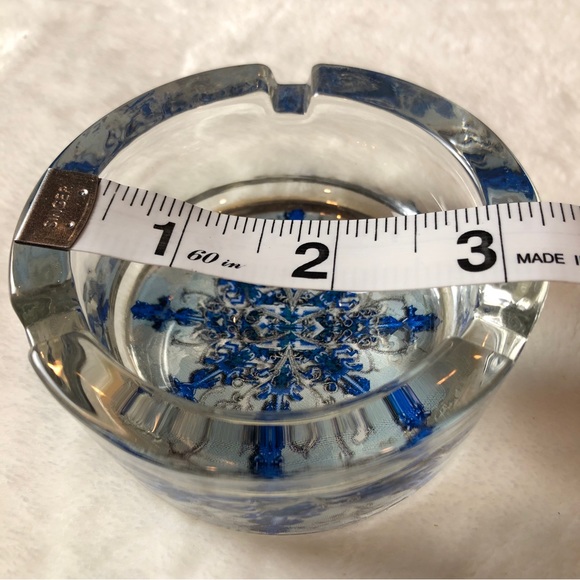 VTG Camel Ashtray Signature Blends Mellow Heavy Glass Blue Cigarette 2007 No Box - Picture 5 of 8